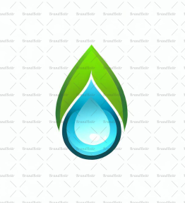 Wassertropfen und Blatt